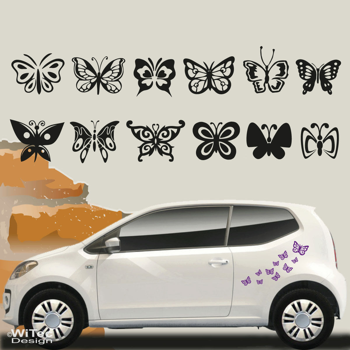 Autoaufkleber Schmetterling