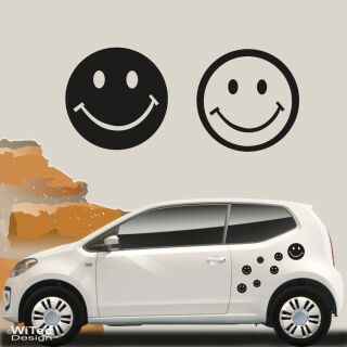 Smile Gesichter Auto Aufkleber Set Sticker