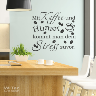 Kaffee Wandtattoo Küche Büro Lounge Wandaufkleber