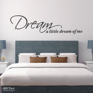 Wandtattoo Dream a little dream Wandaufkleber Traum