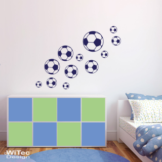 Wandtattoo Fußball Wandaufkleber Fussball Sticker Set