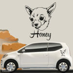 Hundeaufkleber Chihuahua Autoaufkleber Aufkleber