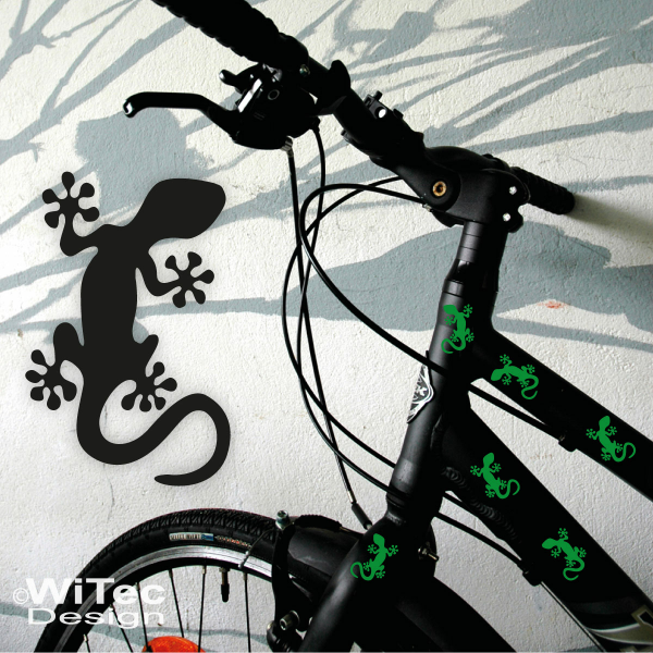 Gekko Gecko Echse Aufkleber Fahrrad sticker roller