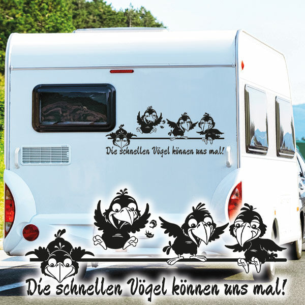 Aufkleber Wohnwagen Wohnmobil Caravan Camper Auto Rentner Mobil Reisen Woma  113