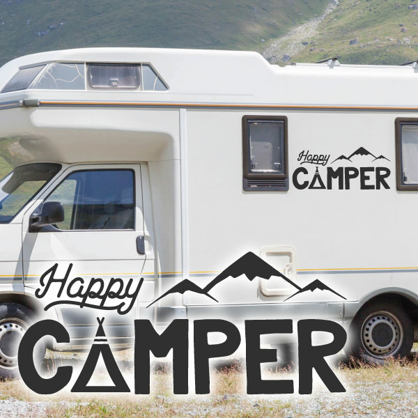Wohnmobil Aufkleber Happy Camper