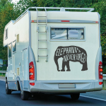 Wohnmobil Aufkleber Elefant Camper Never Forget