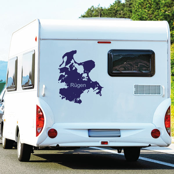 Aufkleber Wohnmobil Rügen Insel Wohnwagen Camper 