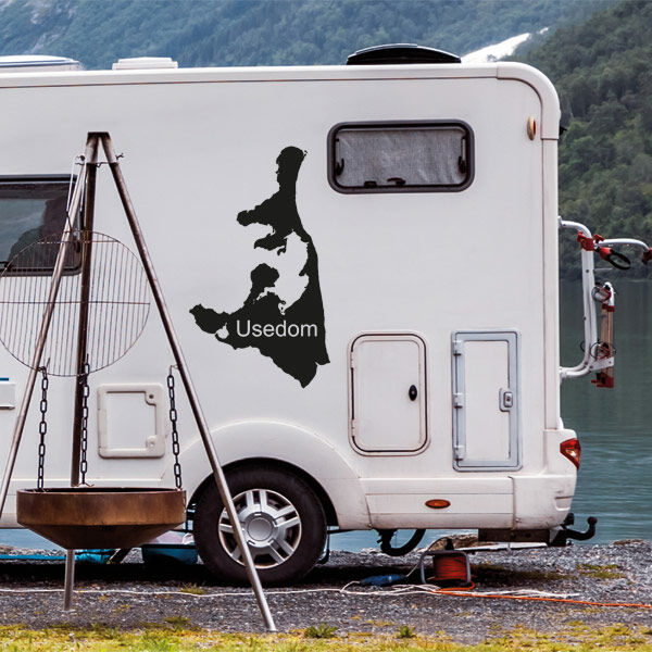 Aufkleber Wohnmobil Usedom Insel Wohnwagen 