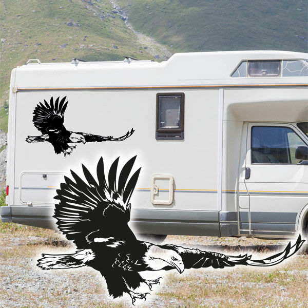 Aufkleber Wohnmobil Adler Seeadler Caravan