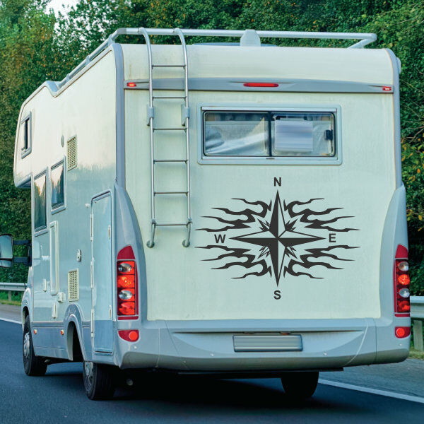 Aufkleber Wohnmobil Nordstern Polarstern Kompass Wohnwagen Camper