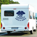 Aufkleber Wohnmobil Pirates of Caravan Skull Wohnwagen Camper