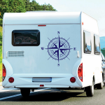 Aufkleber Wohnmobil Windrose Kompass Rose Wohnwagen Caravan