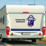 Wohnmobil Aufkleber Faultier Einfach mal abhängen Wohnwagen