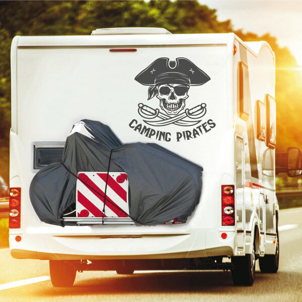 Aufkleber Wohnmobil Camping Pirates Skull Wohnwagen Camper