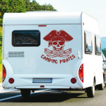 Aufkleber Wohnmobil Camping Pirates Skull Wohnwagen Camper