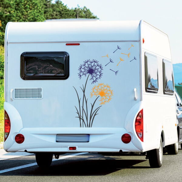 Aufkleber Wohnmobil Pusteblume Löwenzahn Wohnwagen Camper