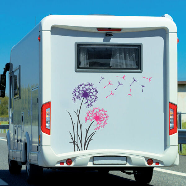 Aufkleber Wohnmobil Pusteblume Löwenzahn Wohnwagen Camper