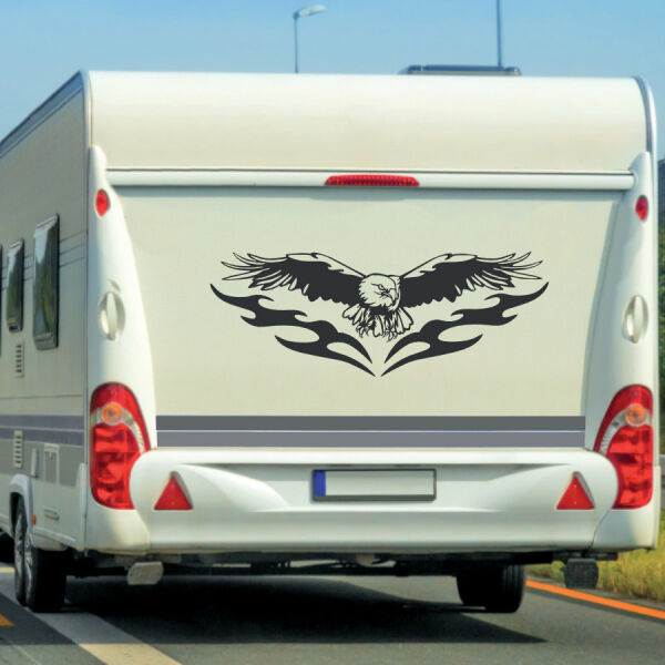 Wohnmobil Aufkleber Adler Eagle Tribal Caravan Wohnwagen !