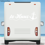 Aufkleber Wohnmobil to Huus mit Anker