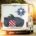 Wohnmobil Aufkleber Kompass Totenkopf Wohnwagen
