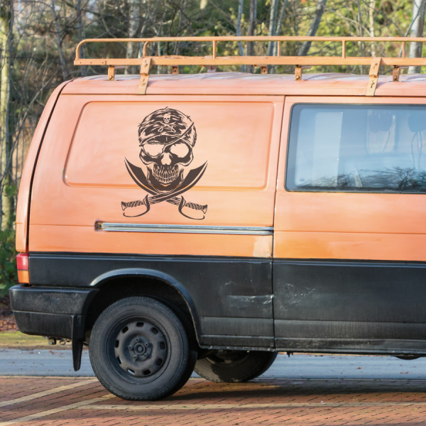 Wohnmobil Aufkleber Totenopf Skull Wohnwagen Caravan