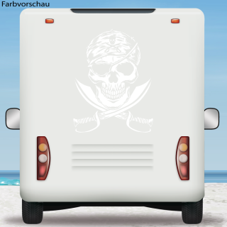 Wohnmobil Aufkleber Totenkopf Skull Wohnwagen Caravan