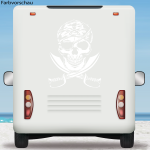 Wohnmobil Aufkleber Totenkopf Skull Wohnwagen Caravan