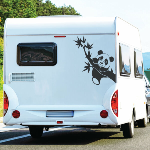 Aufkleber Wohnmobil niedlicher Panda Bär Aufkleber Camper