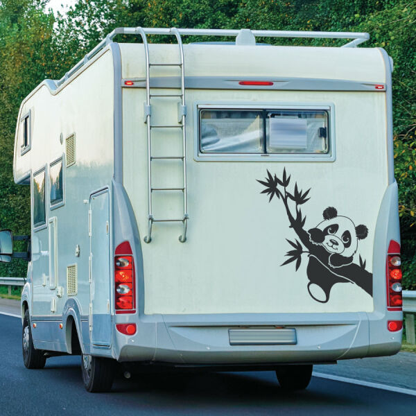 Aufkleber Wohnmobil niedlicher Panda Bär Aufkleber Camper