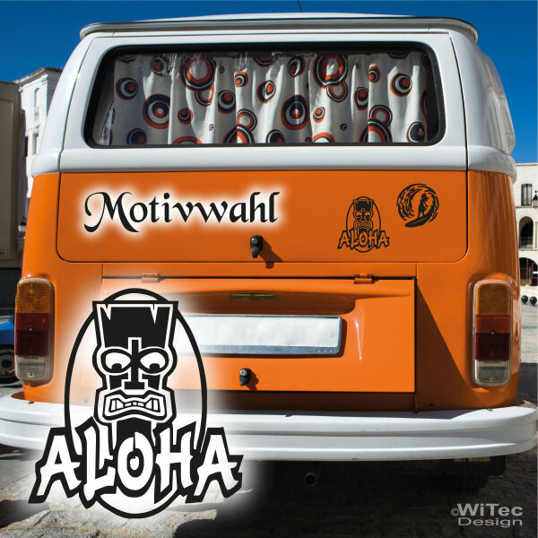 Hawaii Auto Aufkleber Tiki Surfboard Sticker