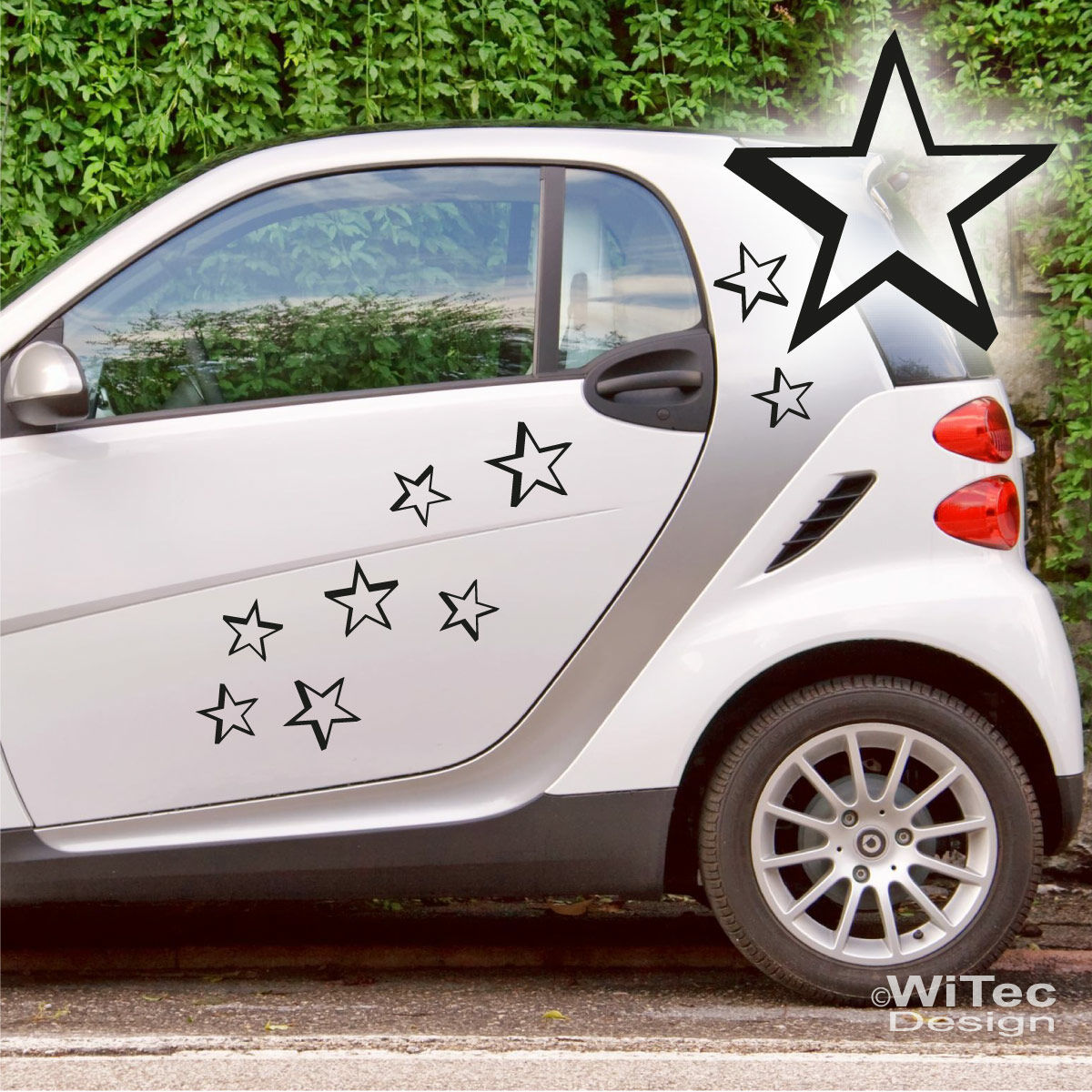 AN067 Sterne Stars 3D Style Auto Aufkleber Sticker