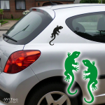Gekko Gecko Echse 2er Aufkleber Sticker Auto
