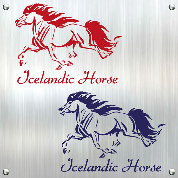 Islandpferd Isländer Pony Aufkleber Reitsport Isis