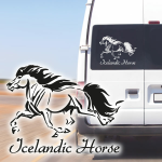 Islandpferd Isländer Pony Aufkleber Reitsport Isis