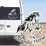 Islandpferd Island Pony Aufkleber Reitsport Isis