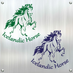 Islandpferd Island Pony Aufkleber Reitsport Isis