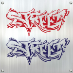 Street Graffiti Design Aufkleber Motorhaube