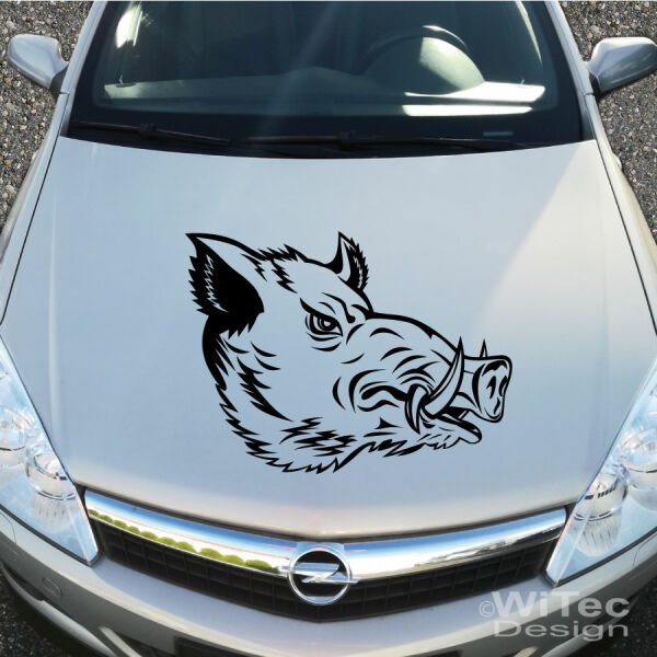 Keiler Wildschwein Auto Aufkleber Sticker