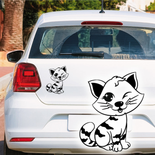 Katze Kätzchen Aufkleber Auto Tattoo