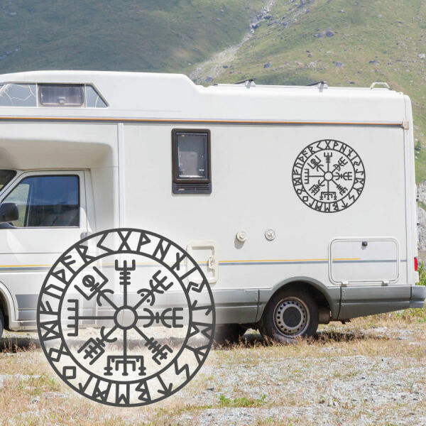 Wohnmobil Aufkleber Vikinger Kompass Vegvisir