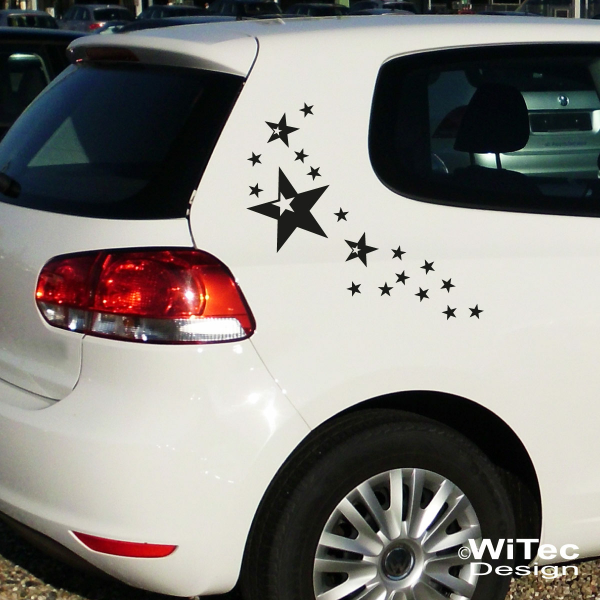 Autoaufkleber Sterne SET Auto Aufkleber Sticker