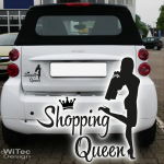 Shopping Queen Autoaufkleber Auto Aukleber