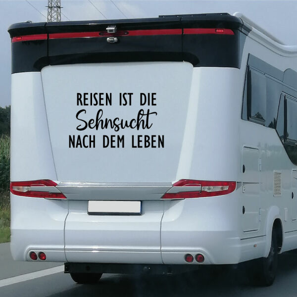 Wohnmobil Aufkleber Reisen Sehnsucht Camper