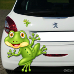 Frosch Kröte Auto Aufkleber Digitaldruck
