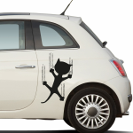 Katze Kratzekatze Auto Aufkleber Sticker
