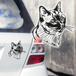 Siamkatze Auto Aufkleber Katze Thaikatze