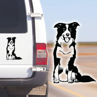 Border Collie Auto Aufkleber Hundesport