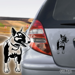 Bullterrier Aufkleber Auto Hunde