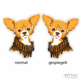 Chihuahua Hundeaufkleber Sticker