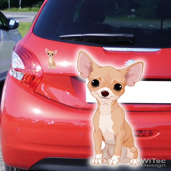 Chihuahua Hundeaufkleber Sticker